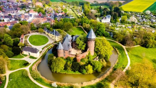 aerial shot of the linn castle in linn krefeld g 2026 03 18 05 43 06 utc